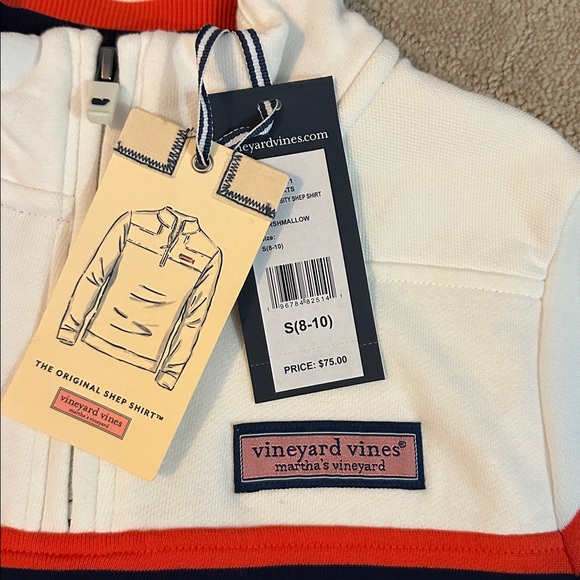 Vineyard Vines Original Shep Shirt  size S 8-10 New With Tags - Picture 4 of 5